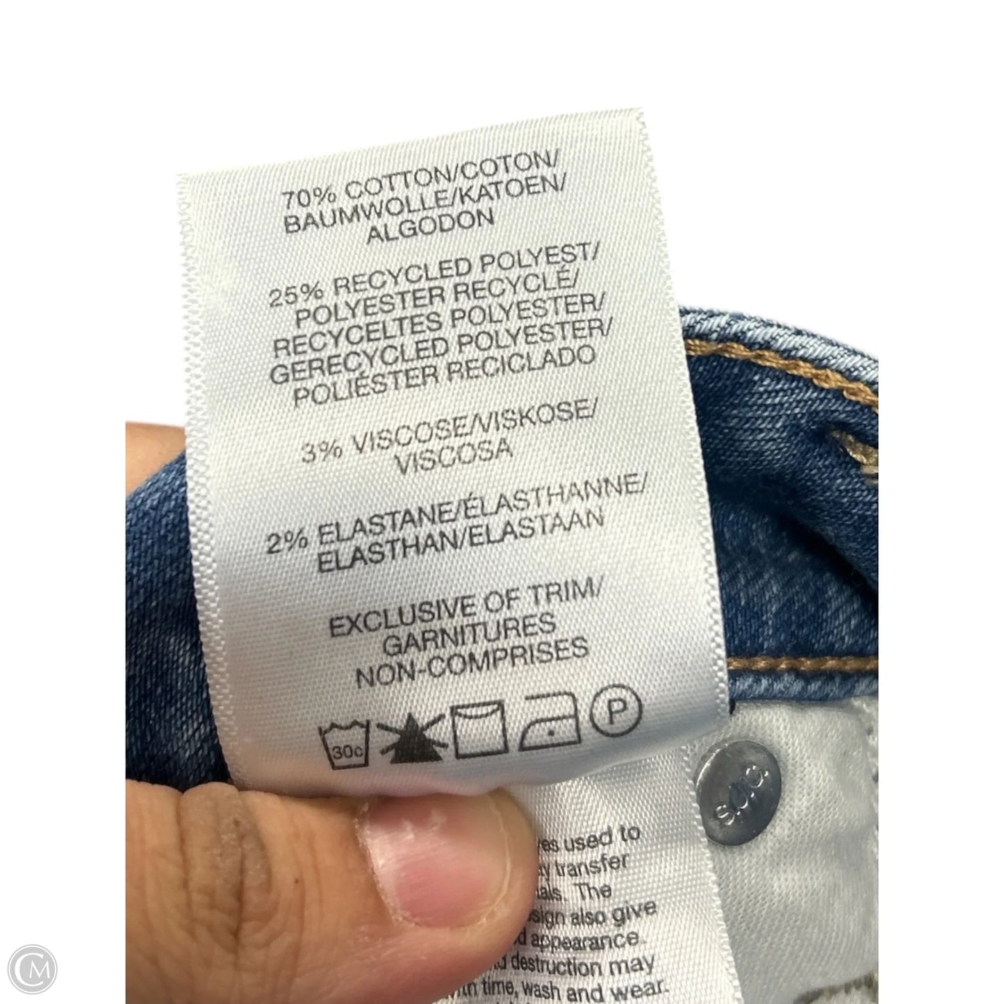 Jeans Straight By Silver In Blue Denim, Size: 10