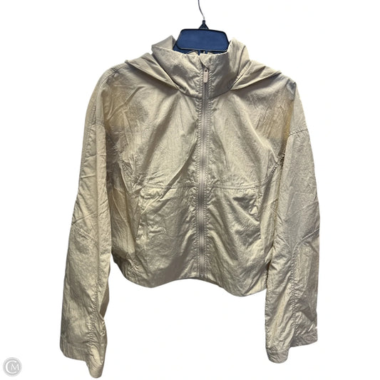 Jacket Windbreaker By Lululemon In Tan, Size: S