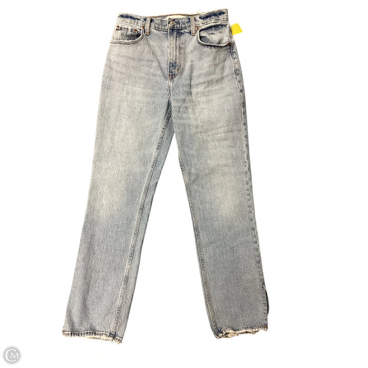 Jeans Straight By Abercrombie And Fitch In Blue Denim, Size: 4