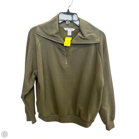 Sweatshirt Collar By Athleta In Green, Size: S