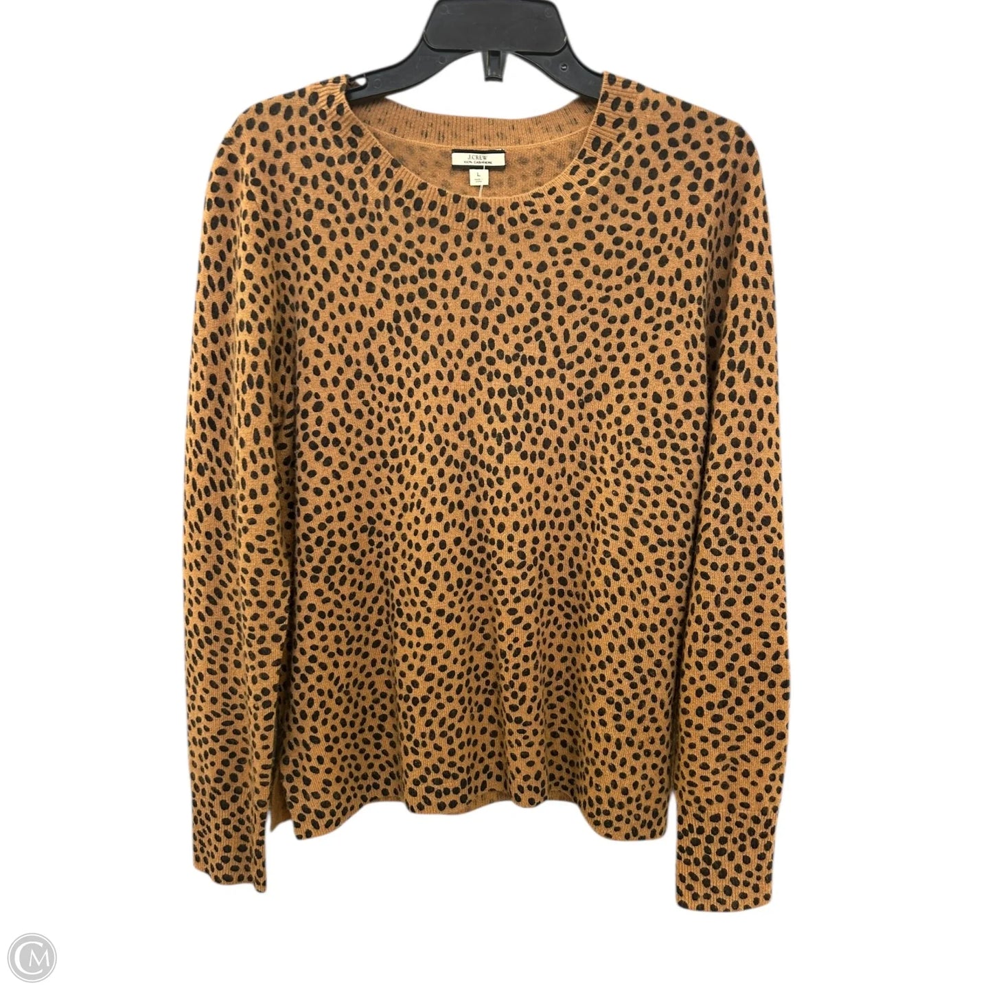 Sweater Cashmere By J. Crew In Black & Brown, Size: L