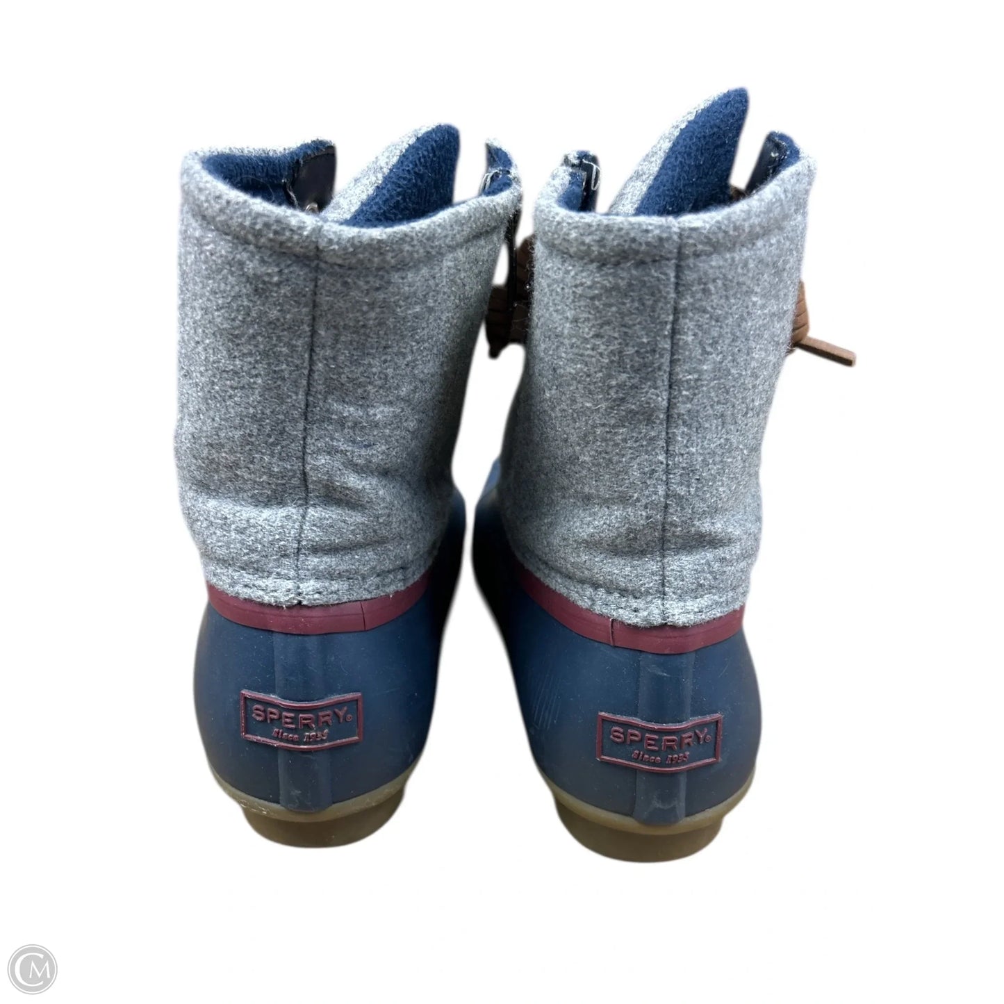Boots Snow By Sperry In Blue & Grey, Size: 10