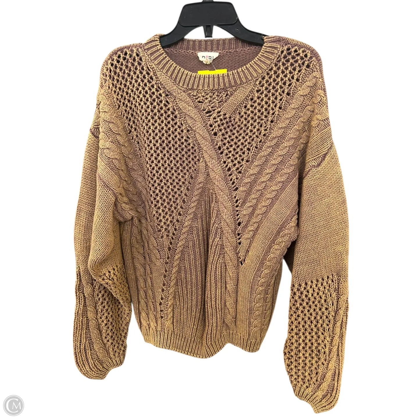 Sweater By Bibi In Tan, Size: L