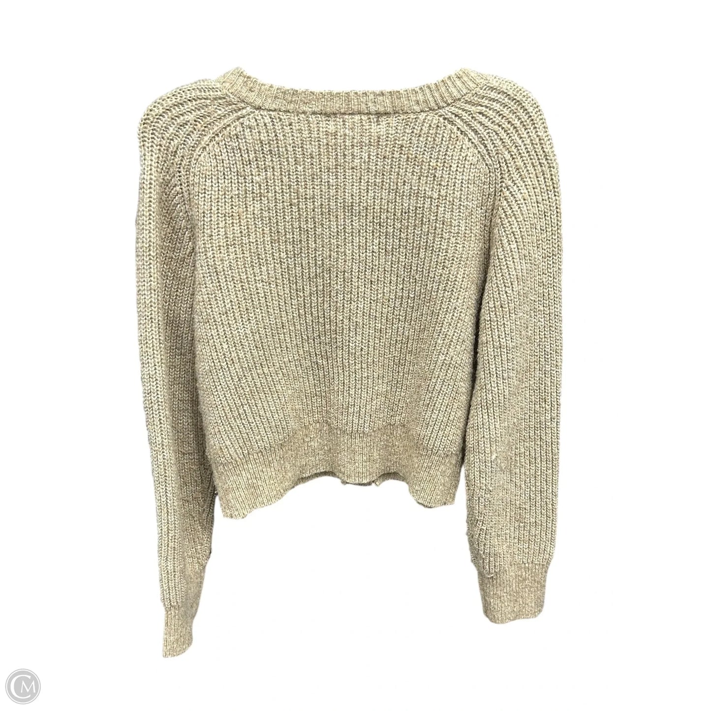Sweater Cardigan By Cmc In Tan, Size: L