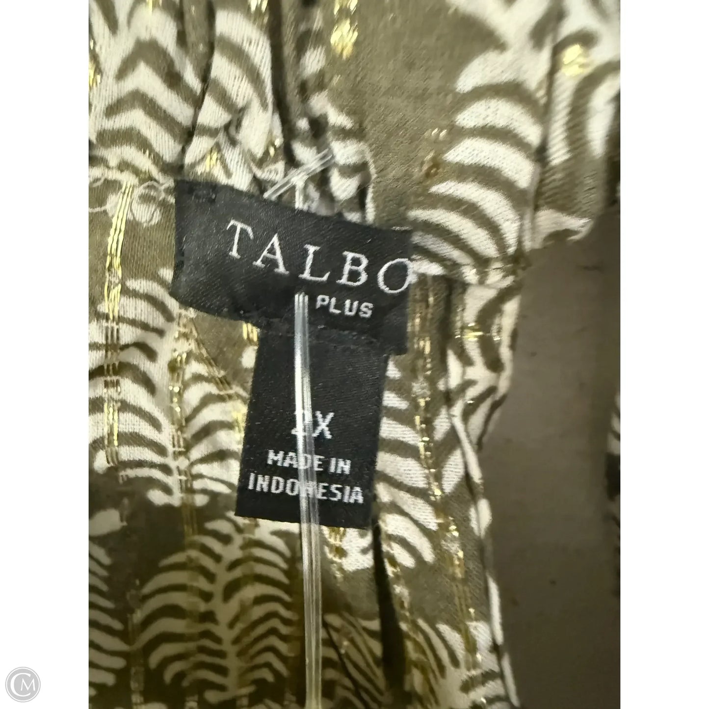 Top Sleeveless By Talbots In Green, Size: 2x