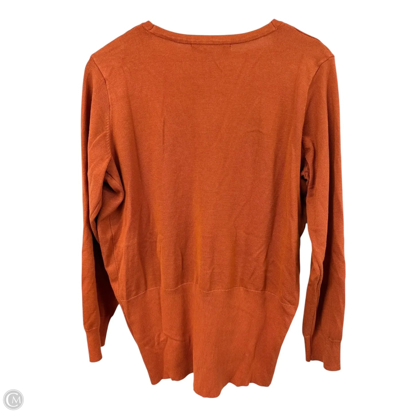 Cardigan By Ashley Stewart In Orange, Size: Xxl