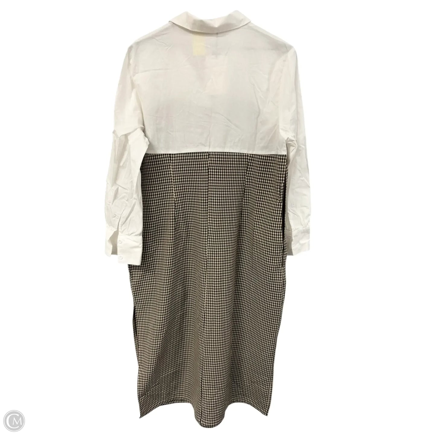 Dress Casual Maxi By Cider In Tan & White, Size: 1x