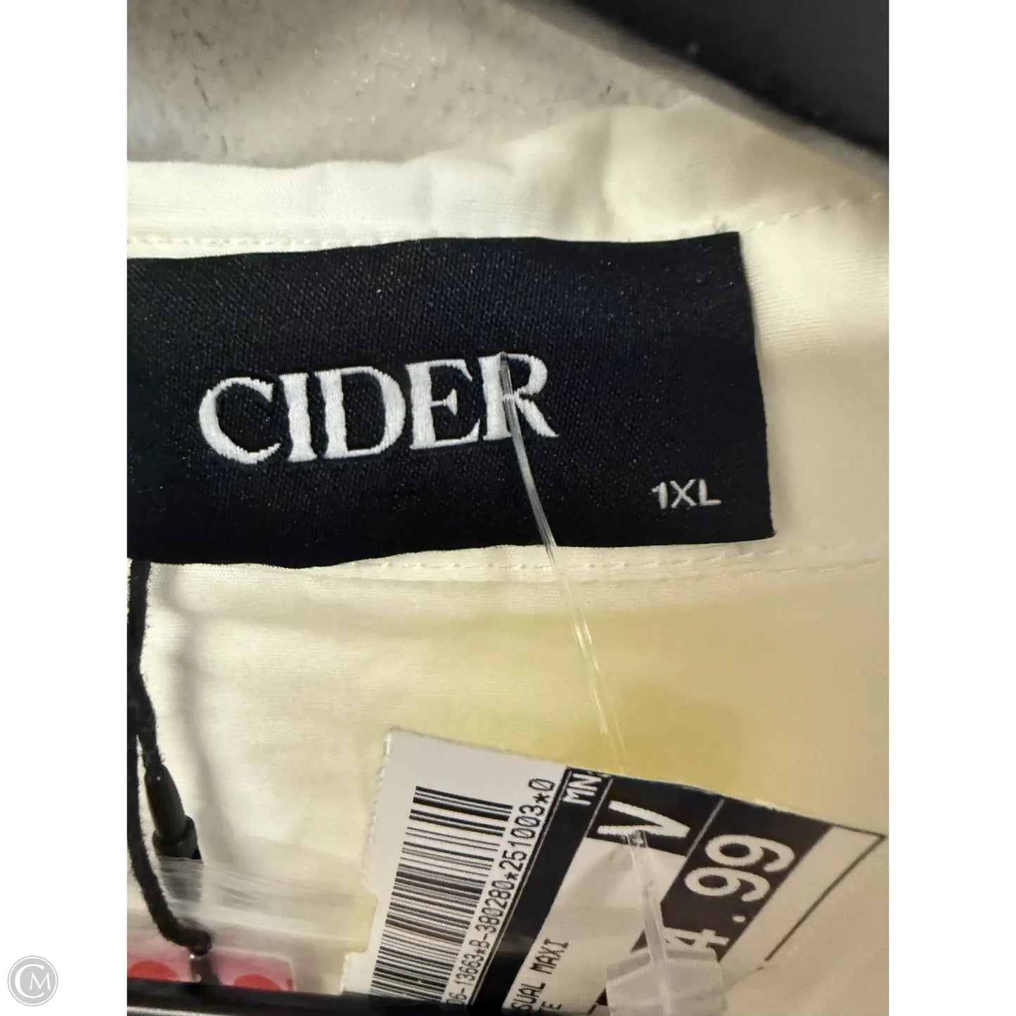 Dress Casual Maxi By Cider In Tan & White, Size: 1x