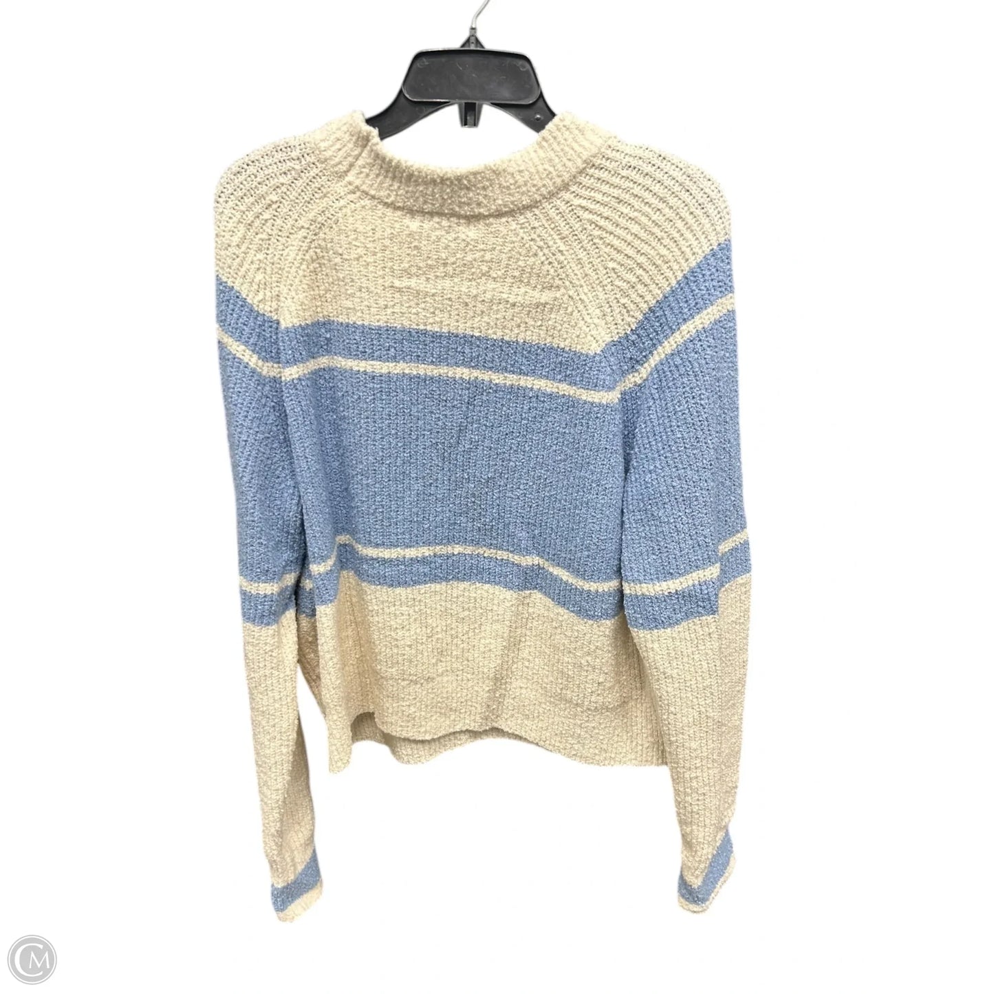 Sweater By Miou Muse In Blue & White, Size: S