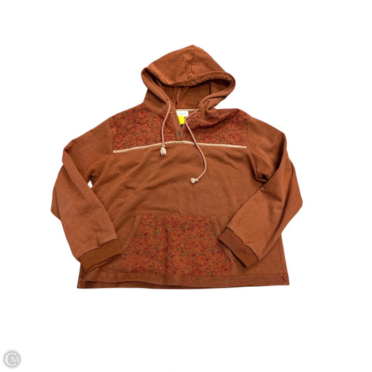 Sweatshirt Hoodie By Lovely Melody In Brown, Size: L