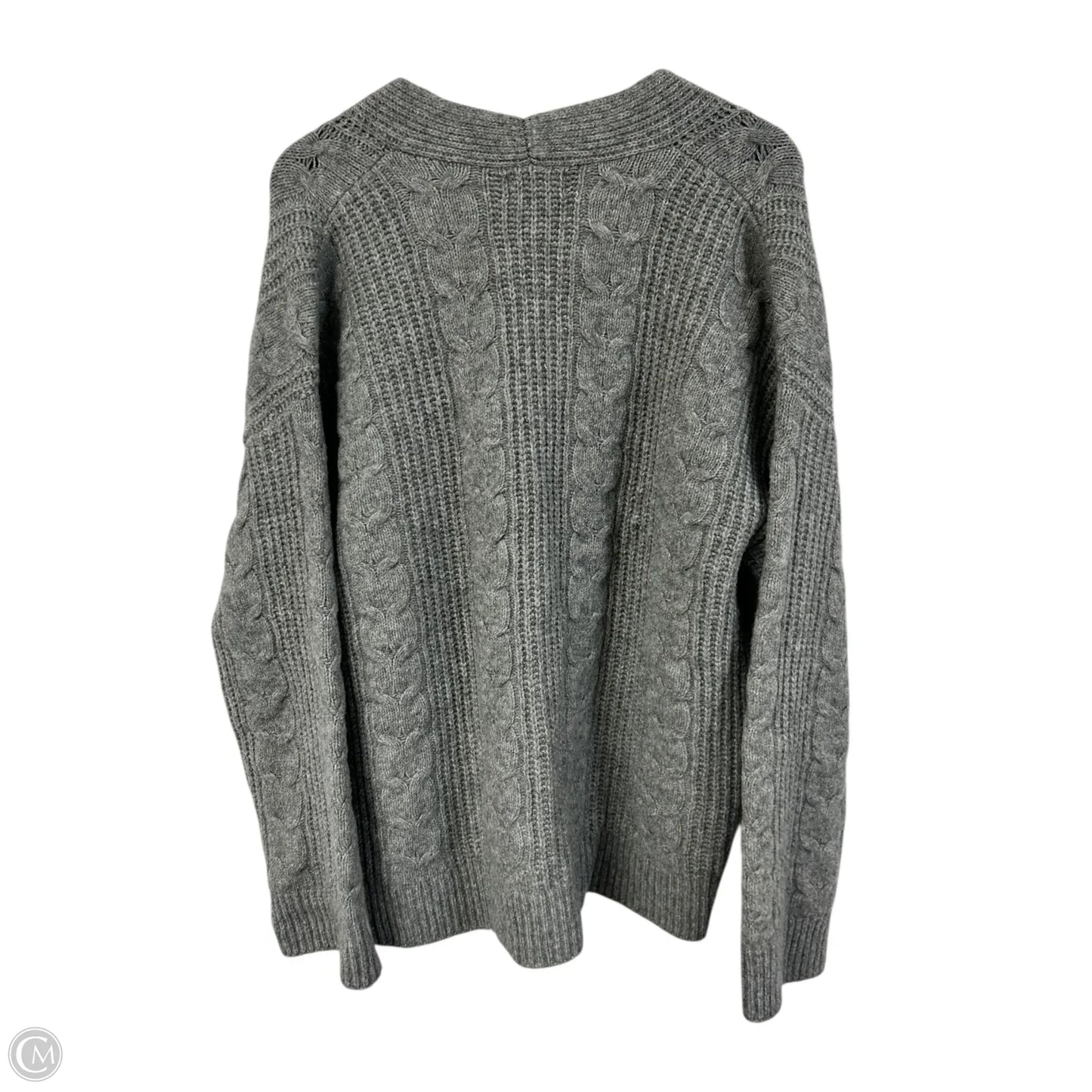 Sweater Cardigan By Universal Thread In Grey, Size: L