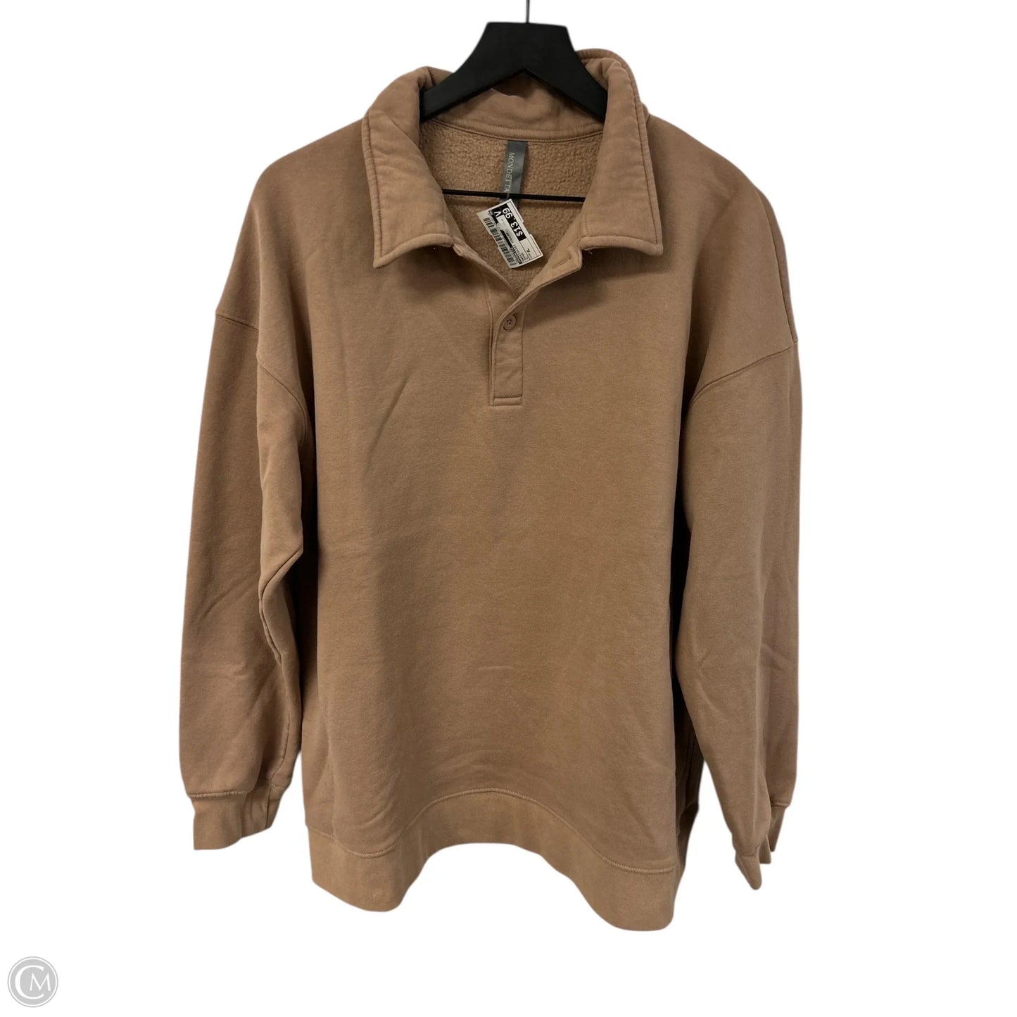 Sweatshirt Collar By Mondetta In Brown, Size: Xl