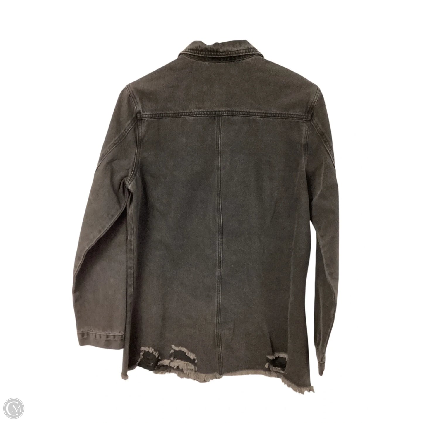 Jacket Denim By Cmf In Black Denim, Size: L