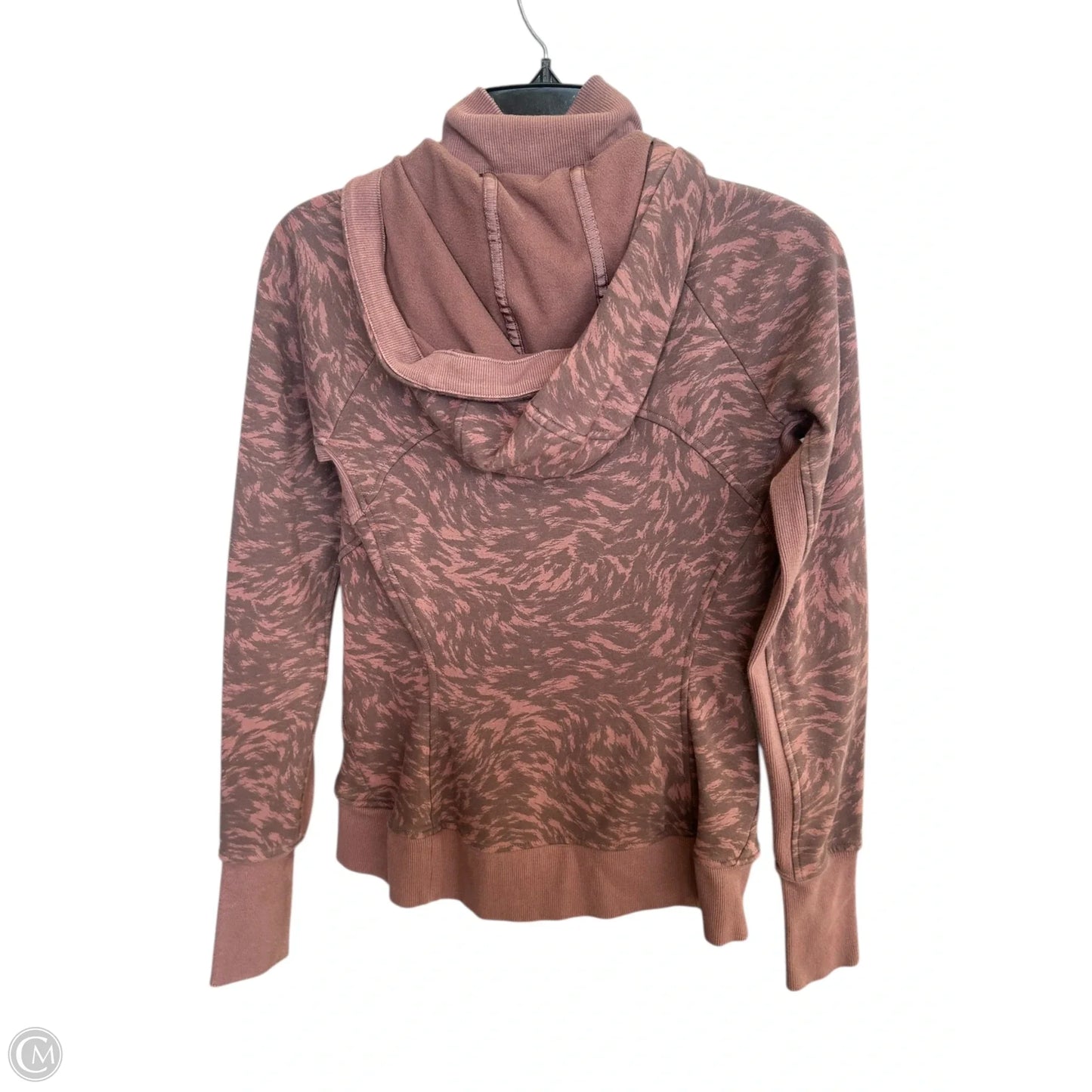 Sweatshirt Hoodie By Athleta In Grey & Purple, Size: Xs