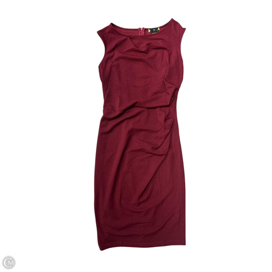 Dress Casual Short By Cme In Maroon, Size: M