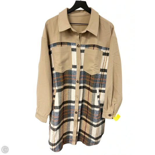 Jacket Shirt By Cmf In Plaid Pattern, Size: Xl