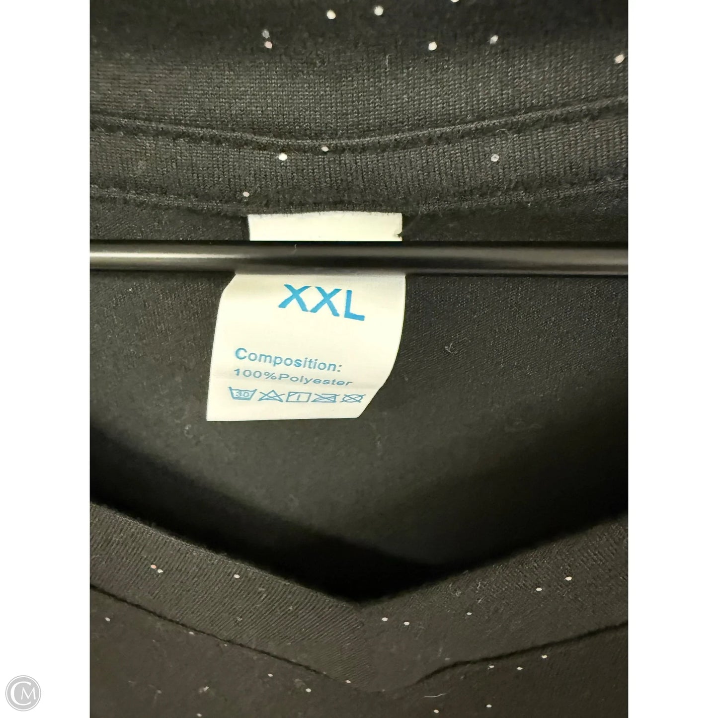 Top Short Sleeve By Cmf In Black, Size: Xxl