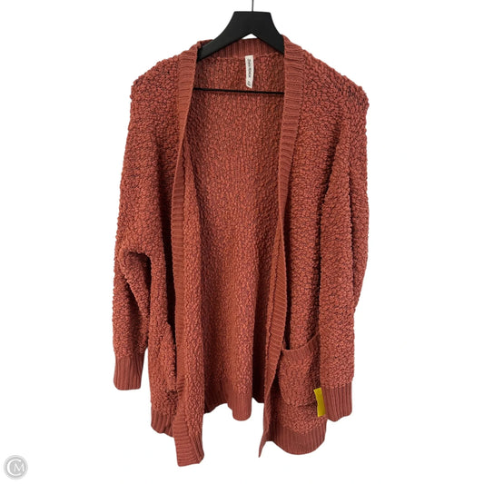 Sweater Cardigan By Zenana Outfitters In Pink, Size: Xl