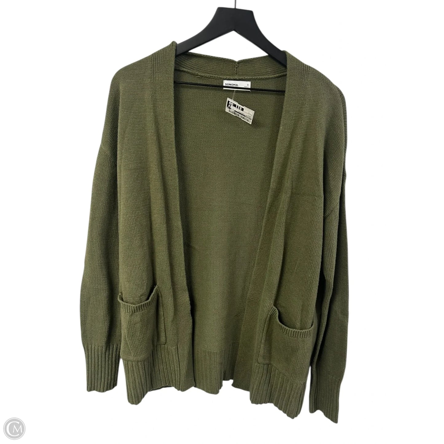 Sweater Cardigan By Sonoma In Green, Size: S