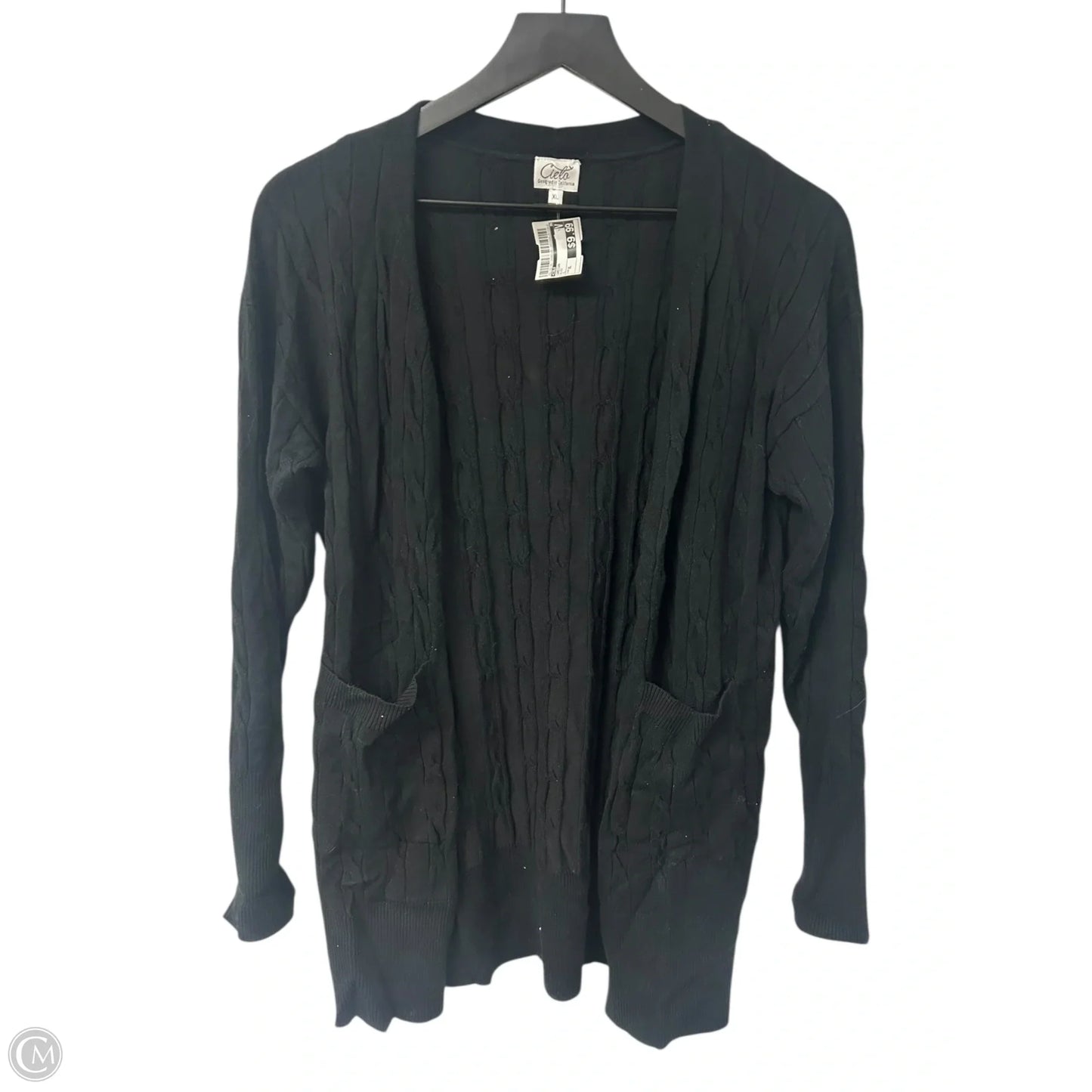 Cardigan By Cielo In Black, Size: Xl