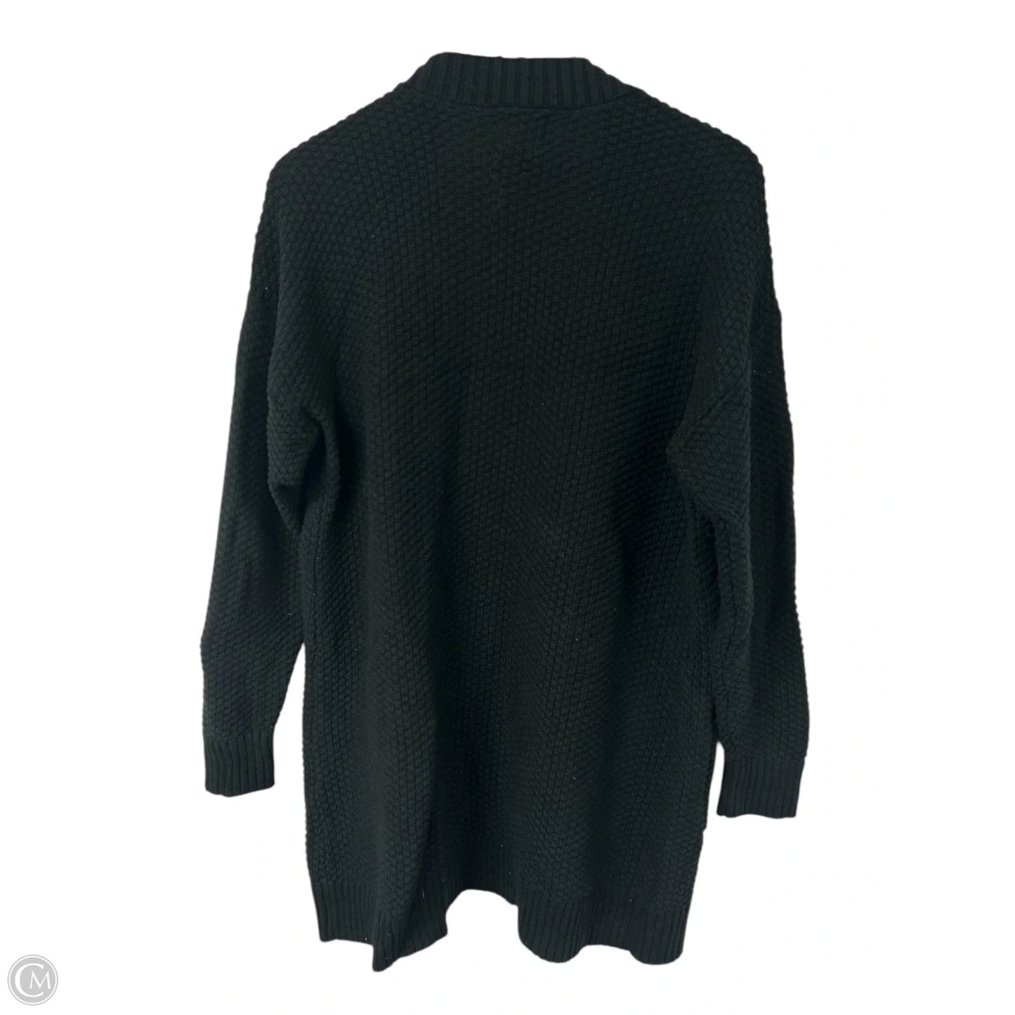 Sweater Cardigan By Gap In Black, Size: M