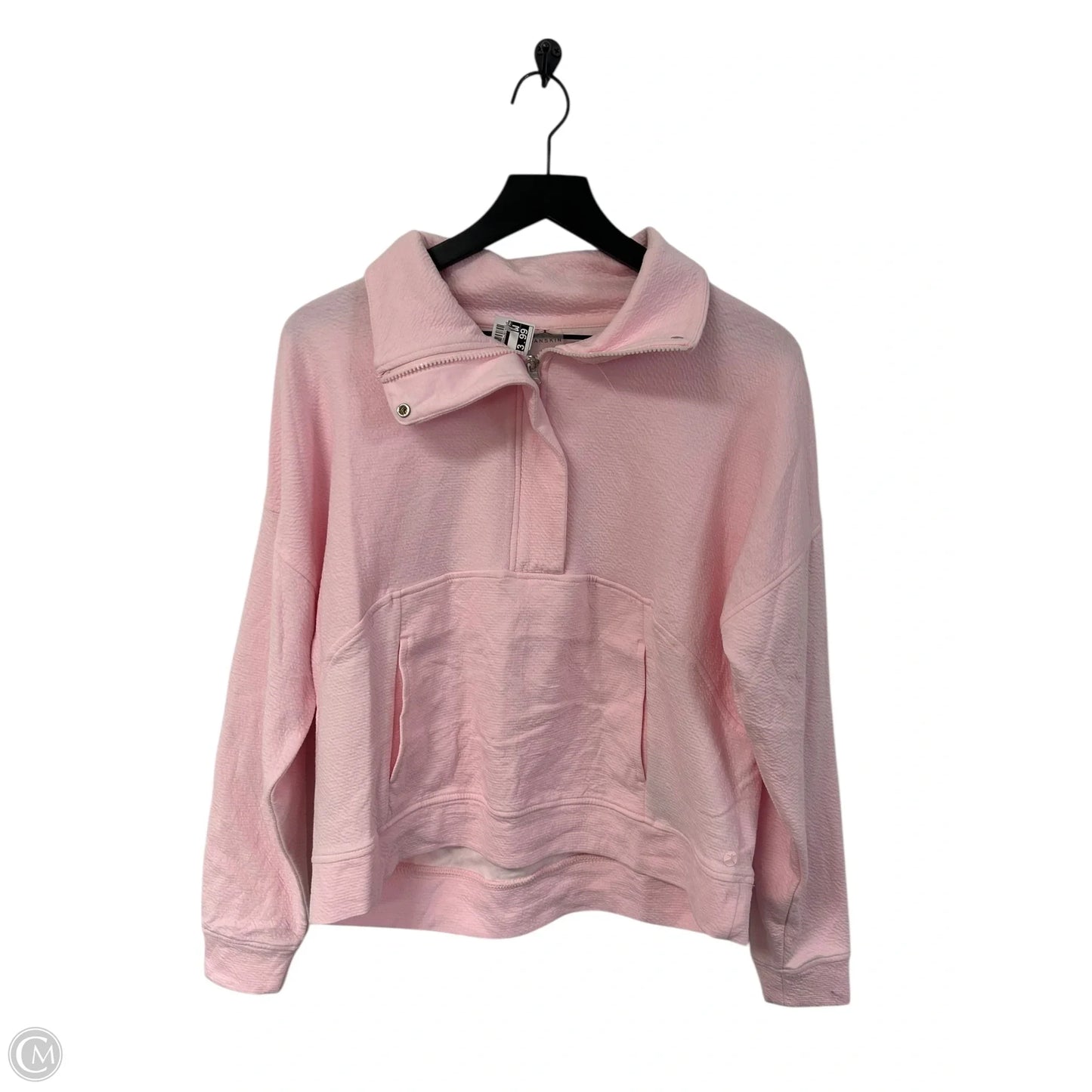 Sweatshirt Collar By Danskin In Pink, Size: S