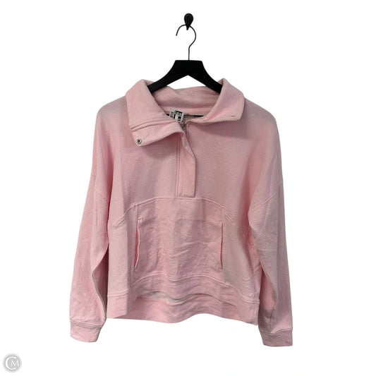 Sweatshirt Collar By Danskin In Pink, Size: S