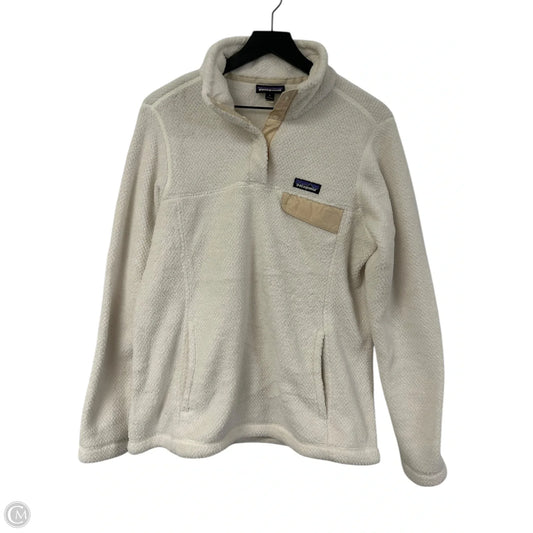 Sweatshirt Collar By Patagonia In White, Size: L