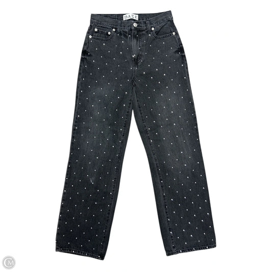 Jeans Straight By Daze Denim In Black Denim, Size: 0