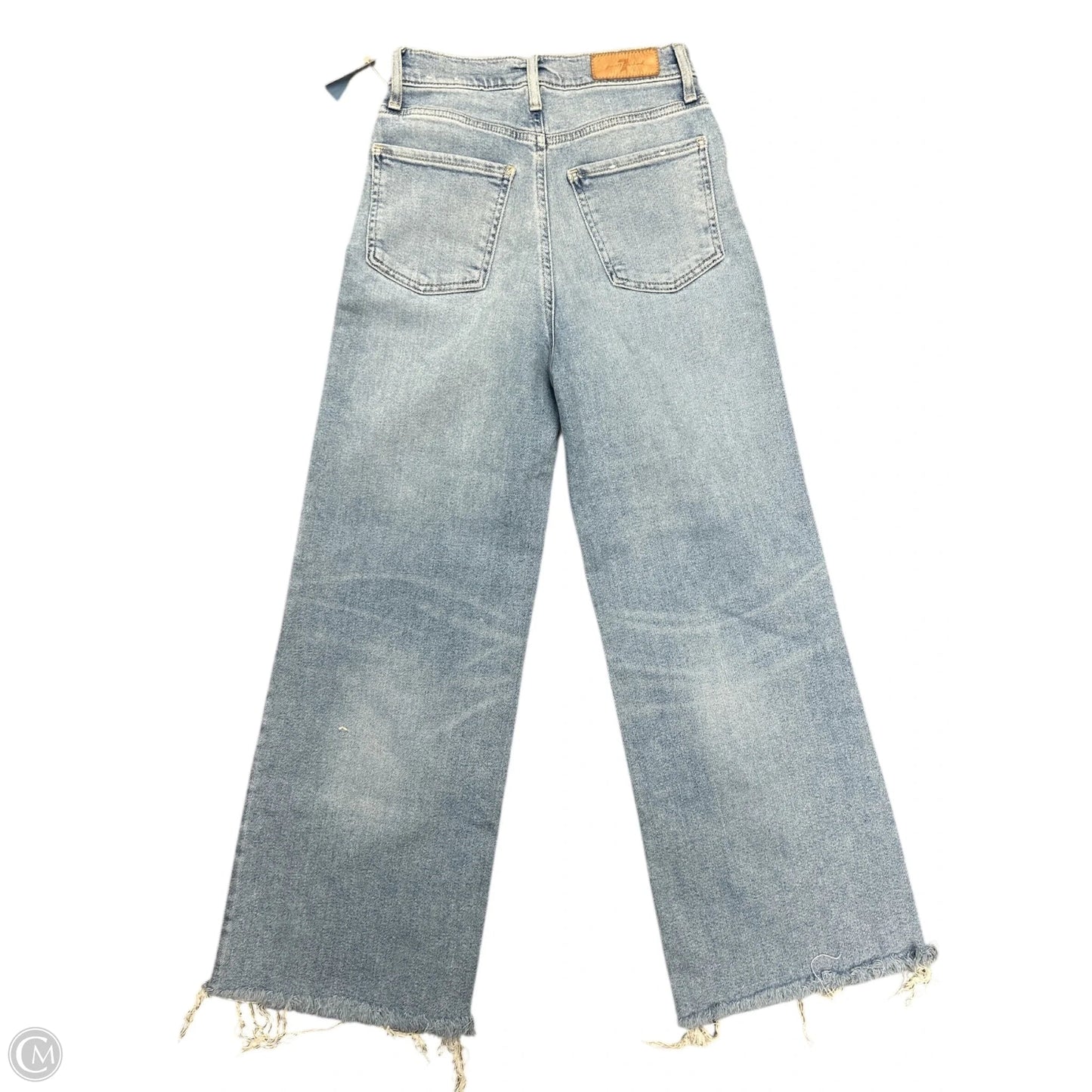 Jeans Wide Leg By 7 For All Mankind In Blue Denim, Size: 0