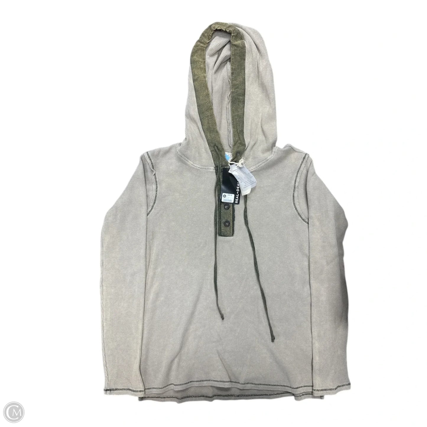 Top Long Sleeve By Hem & Thread In Tan, Size: S