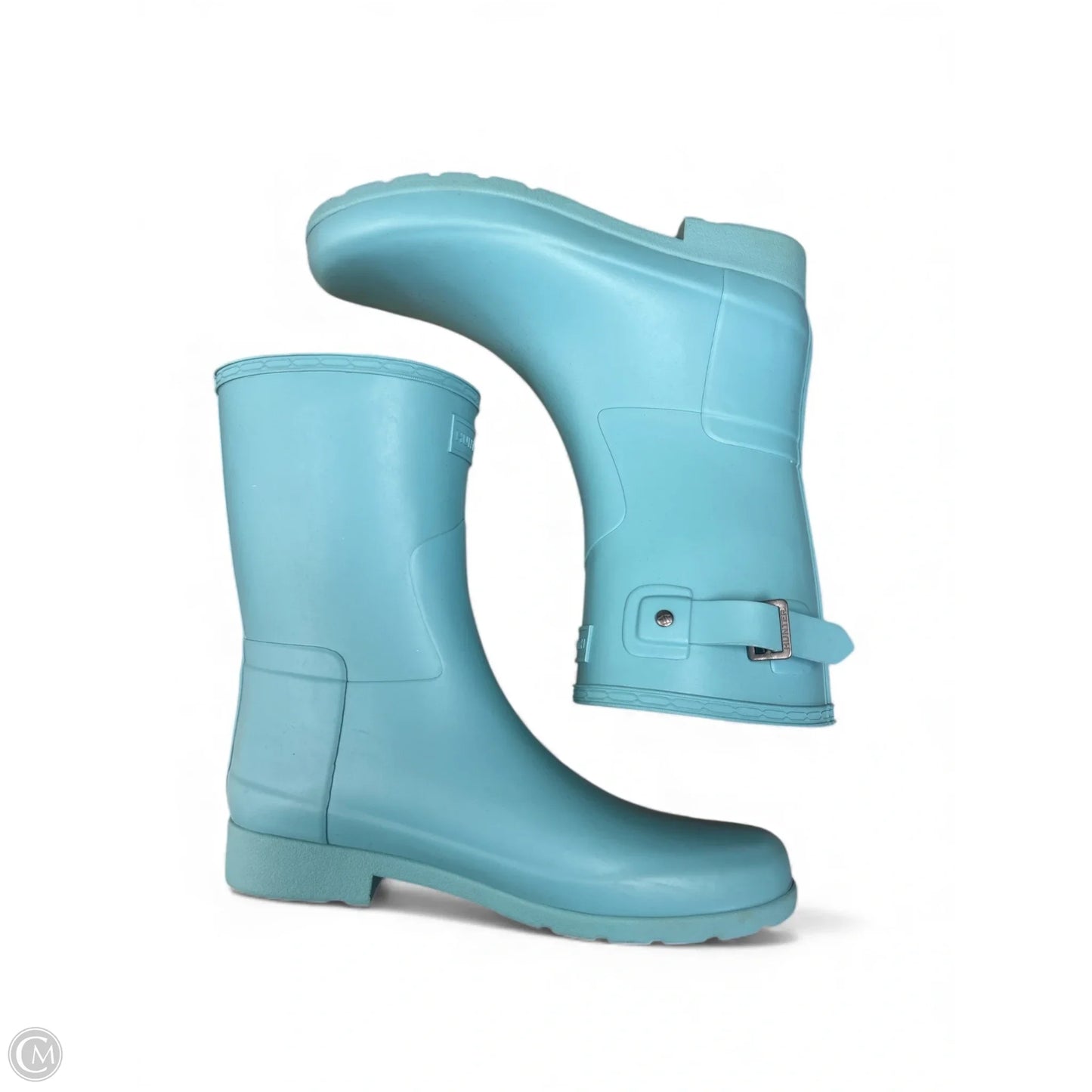 Boots Rain By Hunter In Blue, Size: 9