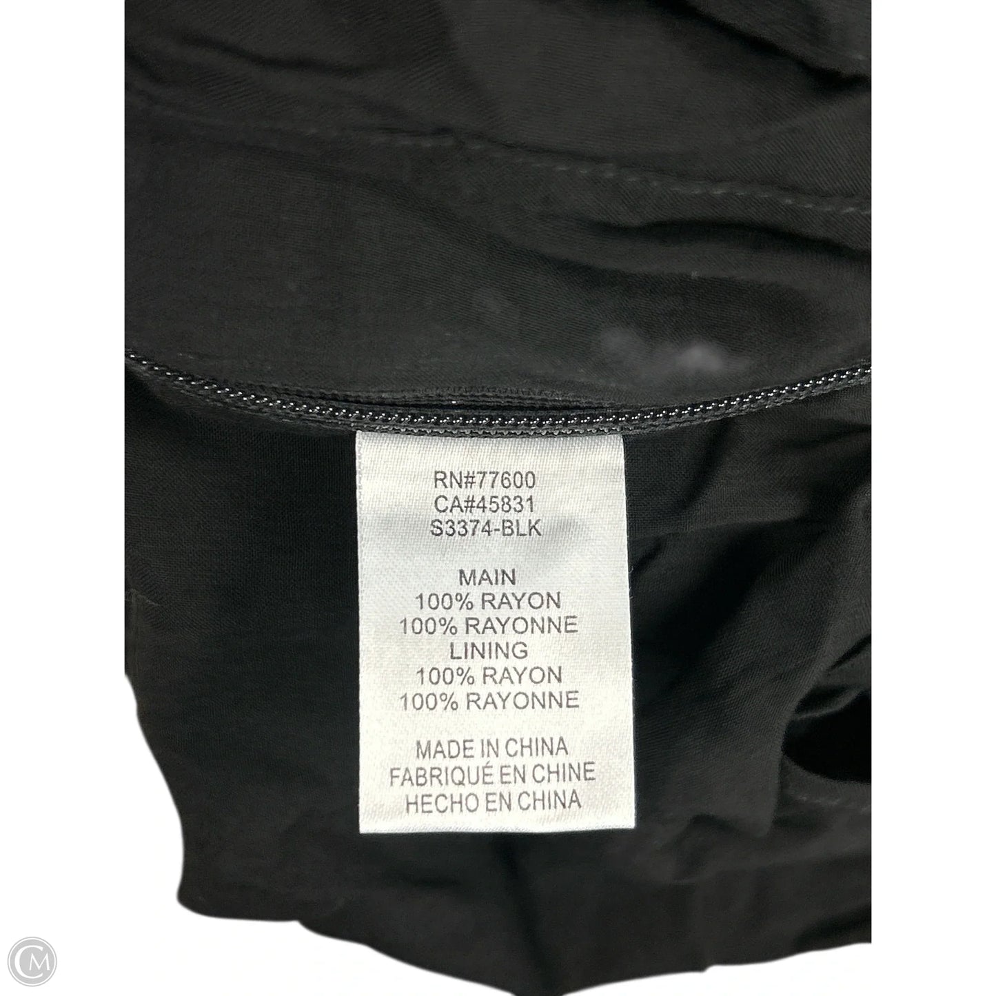 Top Short Sleeve By Saltwater Luxe In Black, Size: S