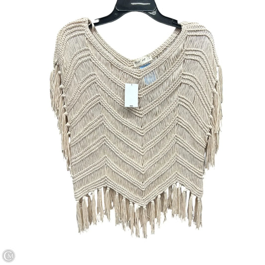 Top Short Sleeve By New In In Tan, Size: S