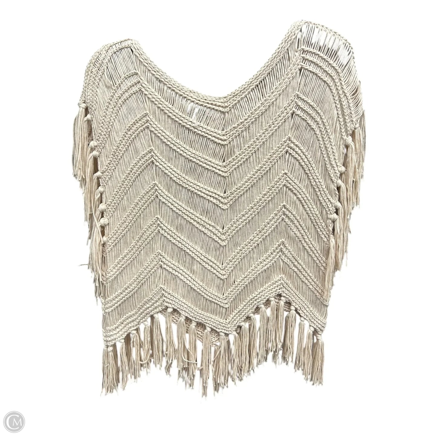 Top Short Sleeve By New In In Tan, Size: S