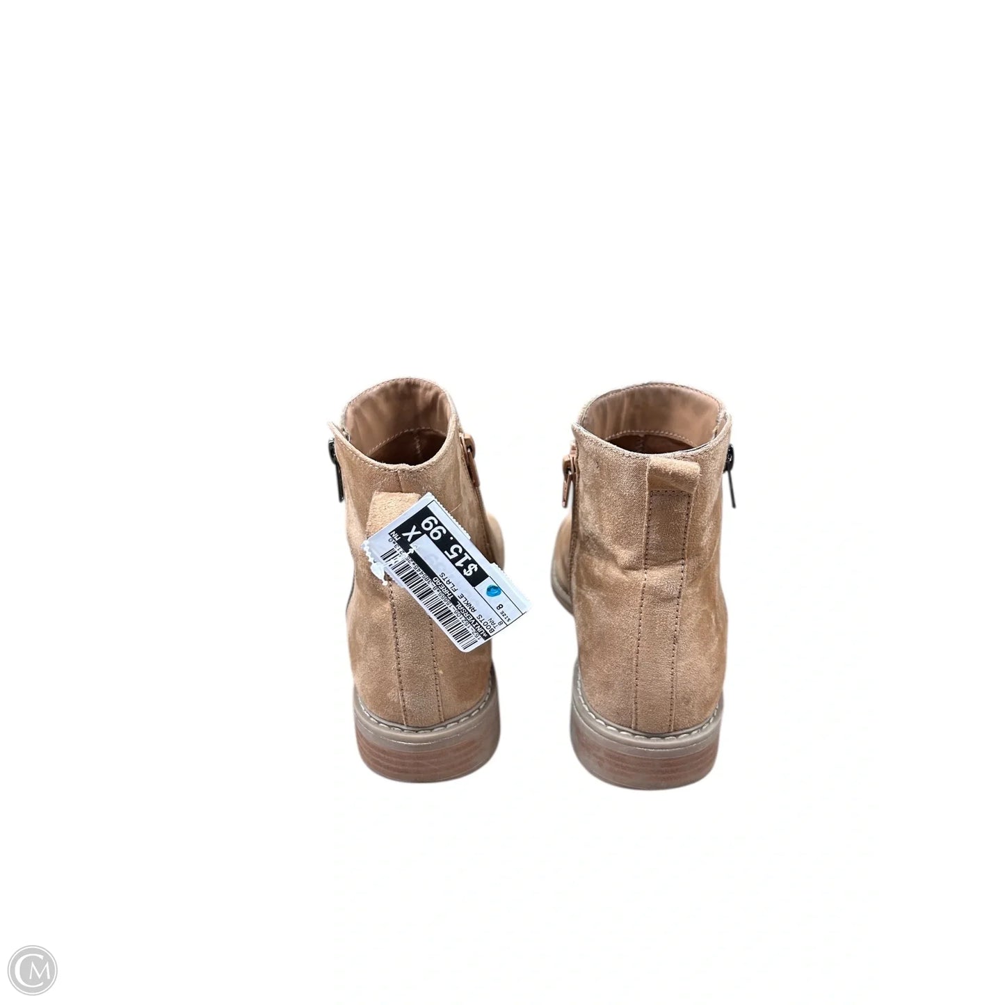 Boots Ankle Flats By Universal Thread In Tan, Size: 8