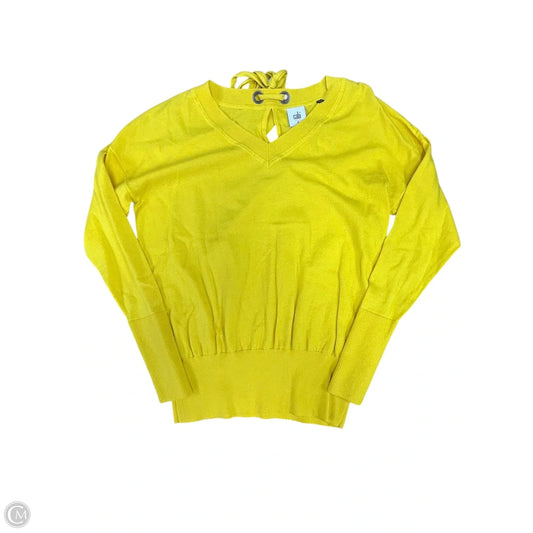 Top Long Sleeve By Cabi In Yellow, Size: S