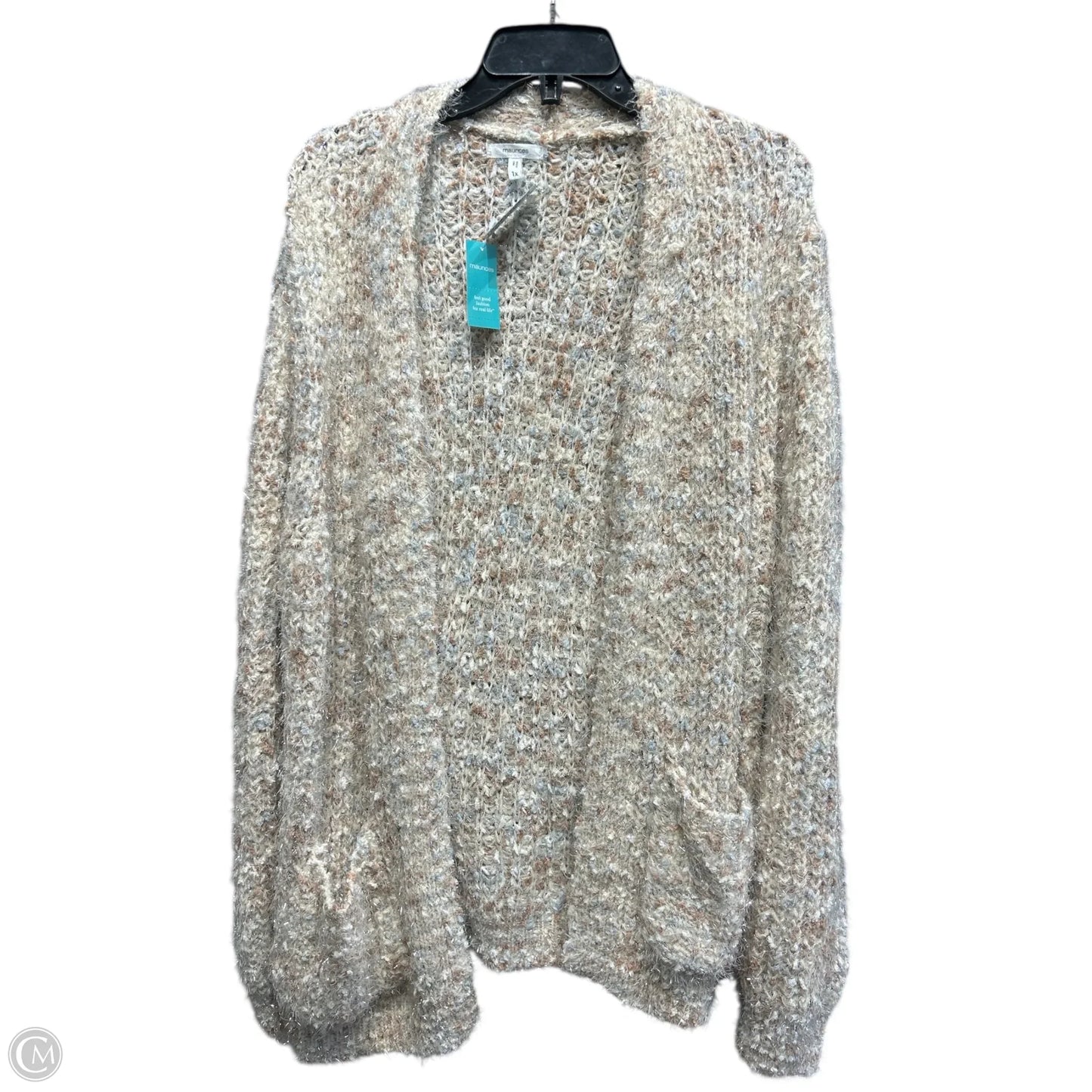 Sweater Cardigan By Maurices In Tan, Size: 1x