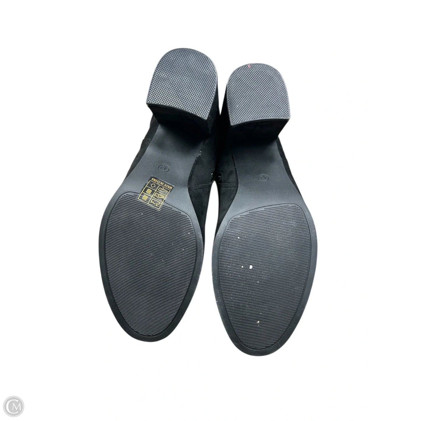 Boots Mid-calf Heels By Cmf In Black, Size: 11