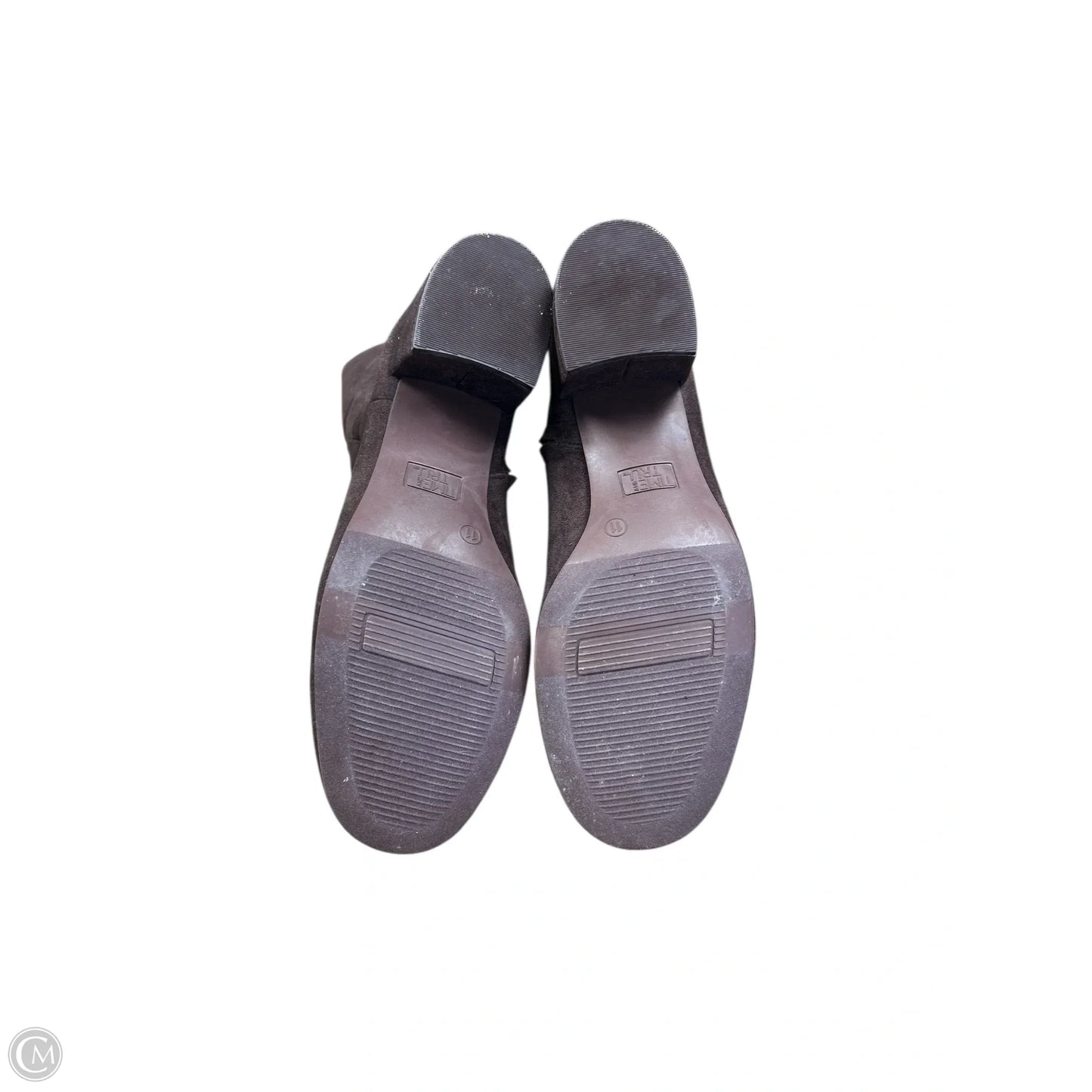 Boots Mid-calf Heels By Time And Tru In Brown, Size: 11