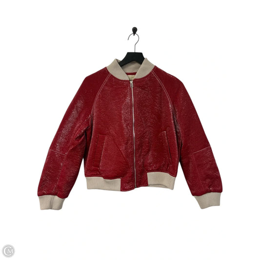 Jacket Other By Cmb In Red & Tan, Size: S