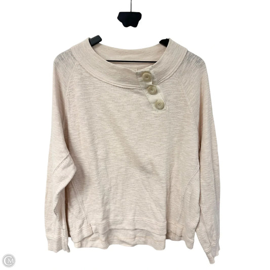 Top Long Sleeve By We The Free In Cream, Size: L