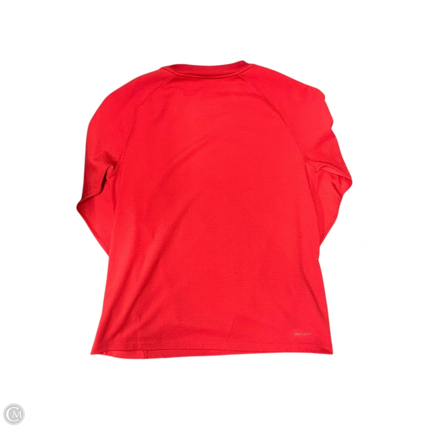 Athletic Top Long Sleeve Crewneck By Nike Apparel In Red, Size: M