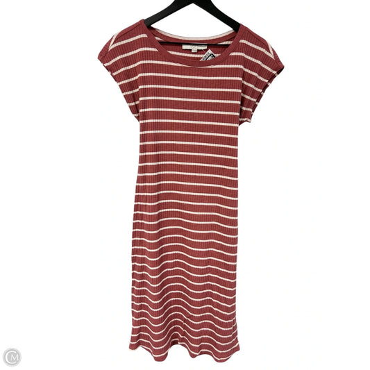 Dress Casual Short By Loft In Pink & White, Size: S