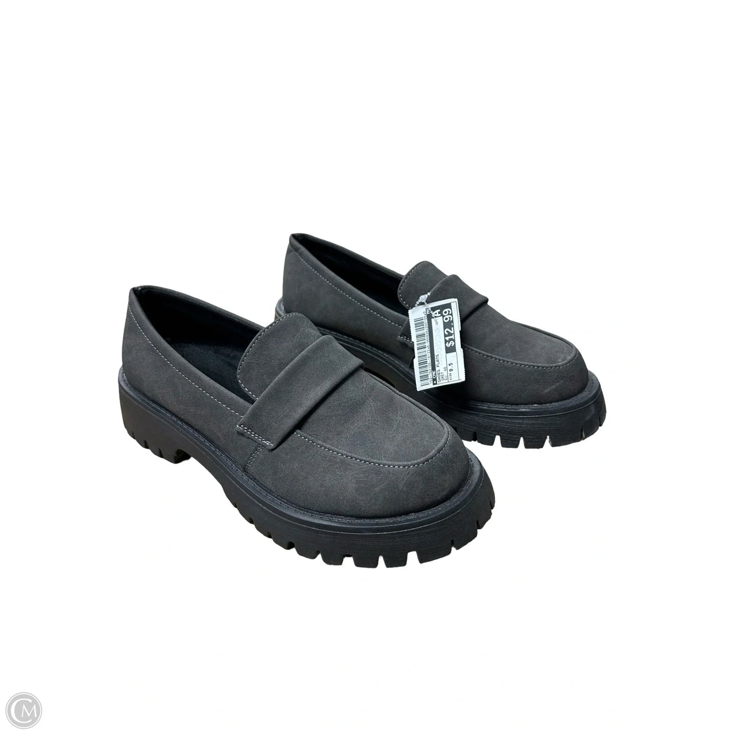 Shoes Flats By Cme In Grey, Size: 9.5