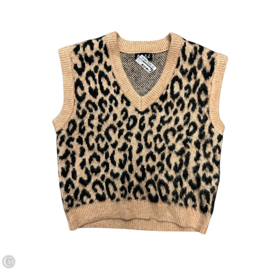 Vest Sweater By Marled In Animal Print, Size: Xs