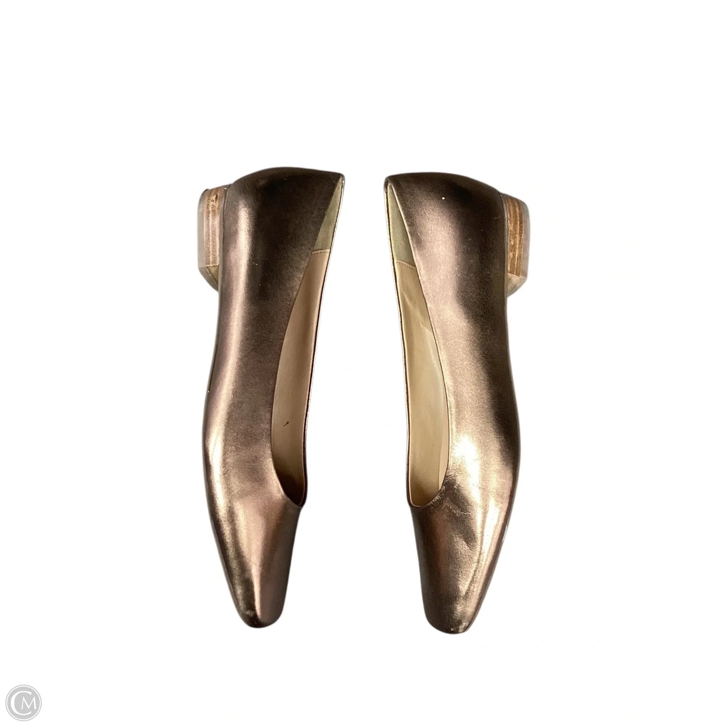 Shoes Flats By Cma In Gold, Size: 10