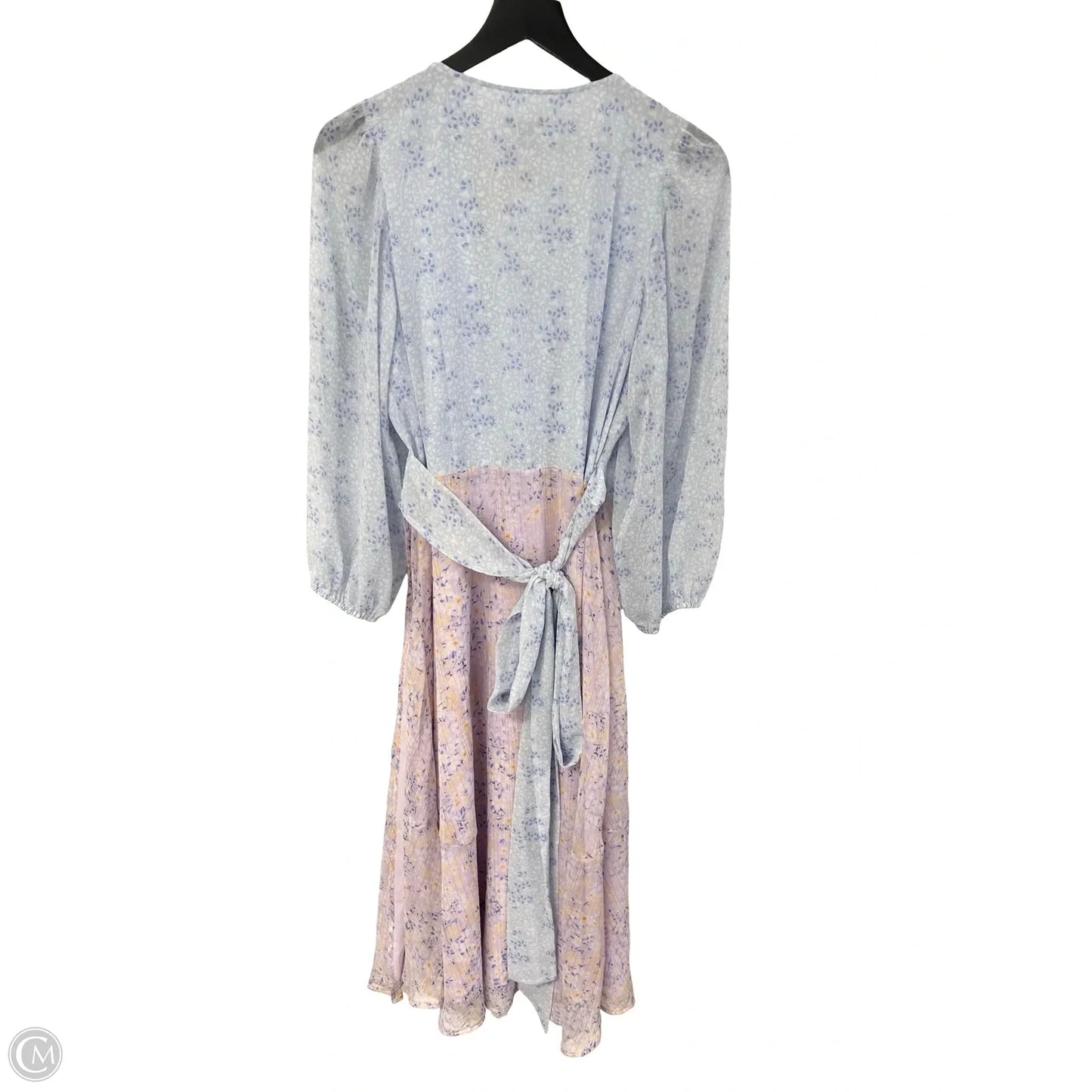Dress Party Long By Ann Taylor In Blue & Purple, Size: 12
