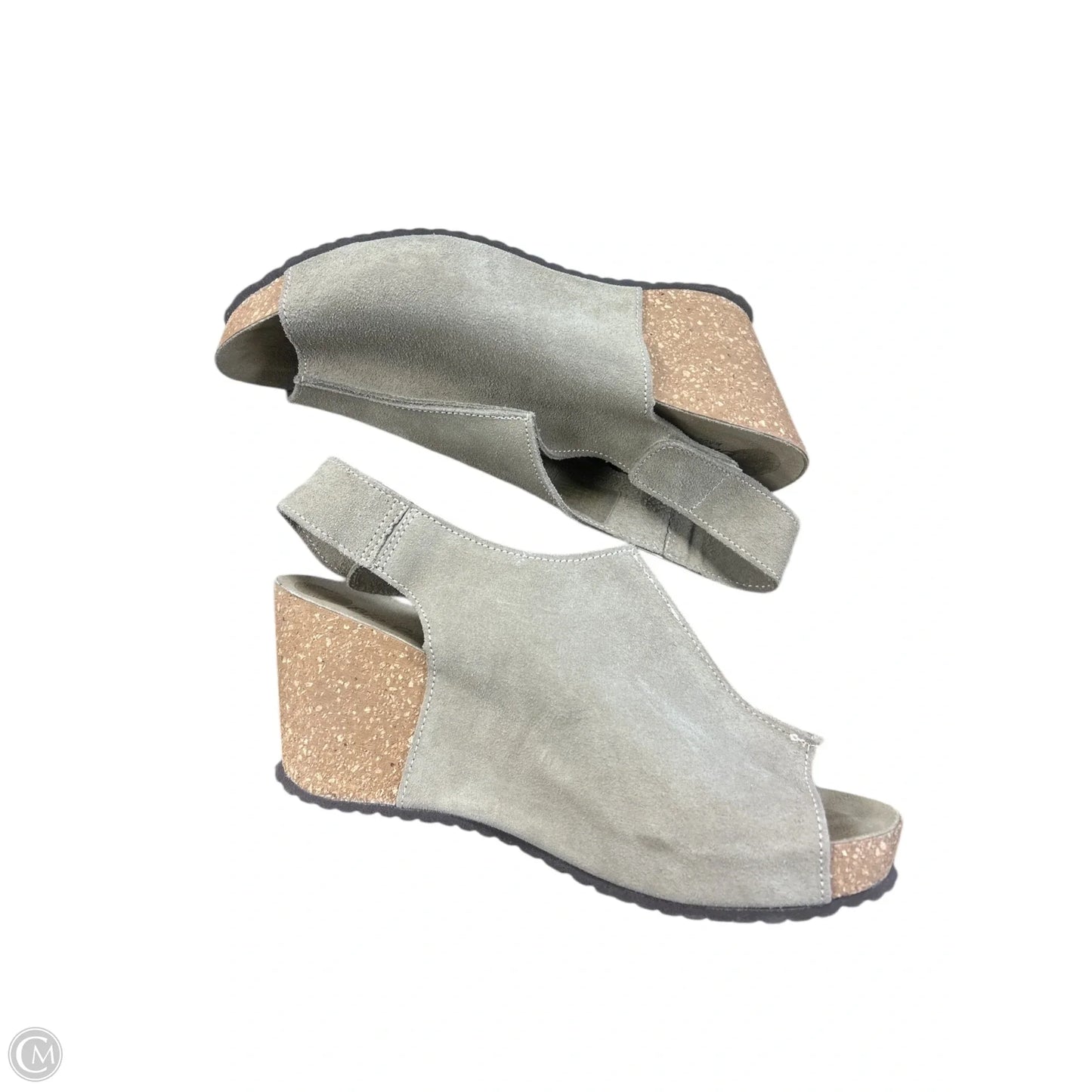 Sandals Heels Wedge By Cmb In Tan, Size: 9