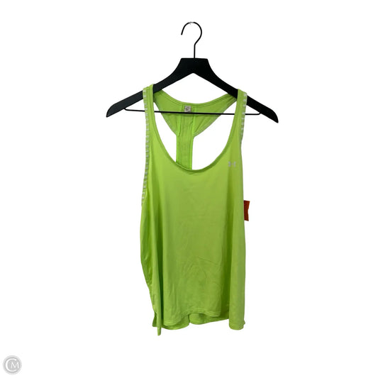 Athletic Tank Top By Under Armour In Chartreuse, Size: L